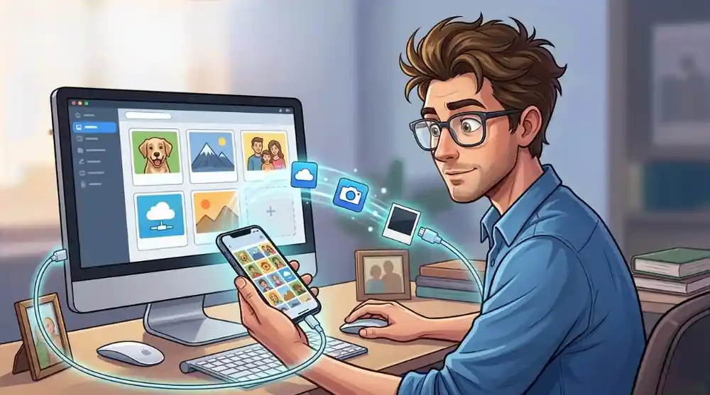 So Übertragen Sie Fotos auf einen Computer