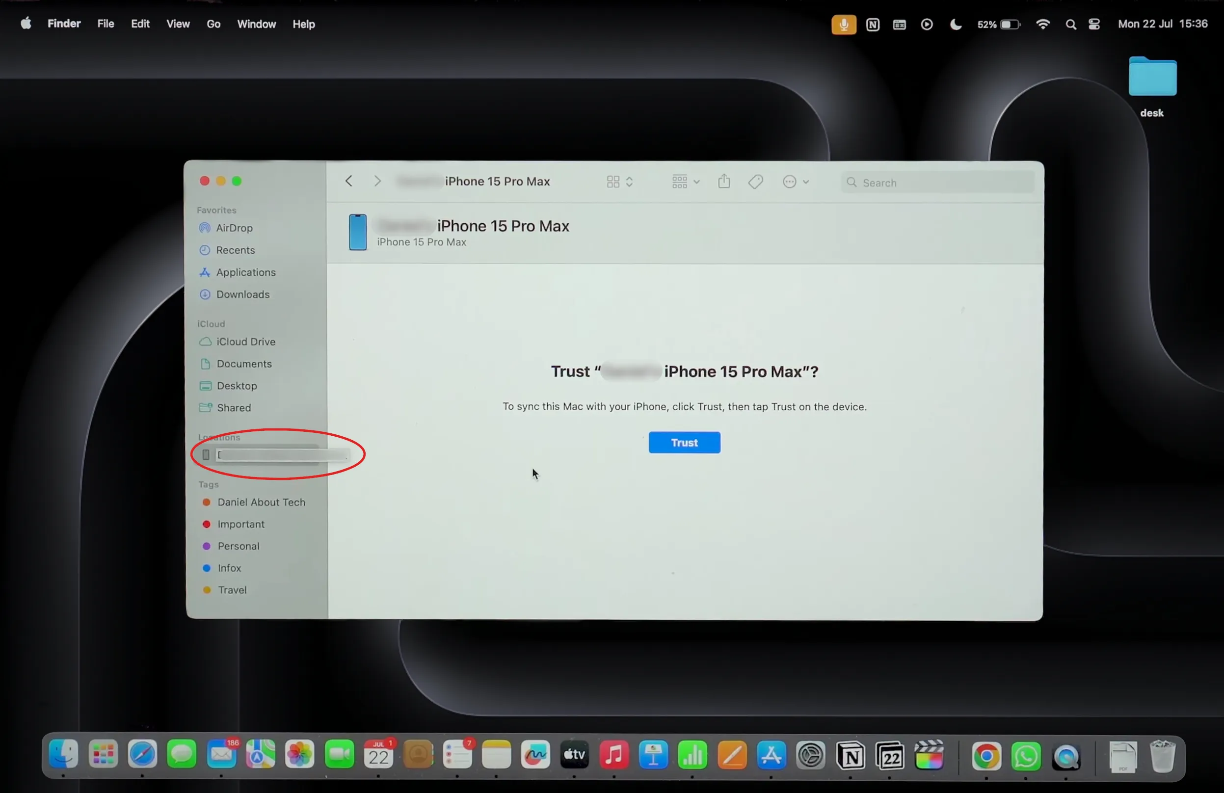 Verify Access to Data on iPhone