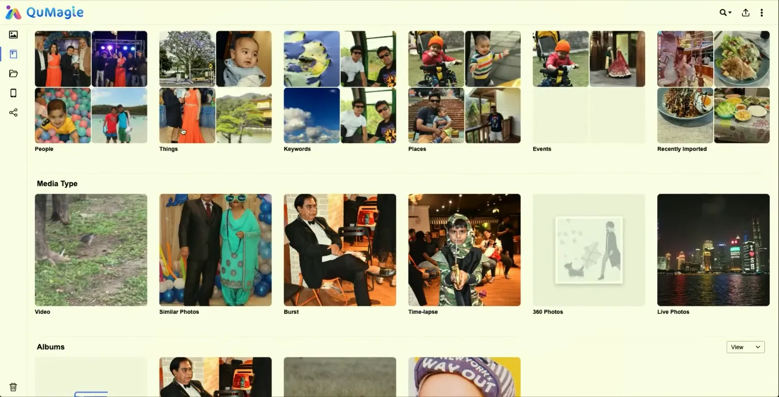 Organisateur des archives photographiques QuMagie