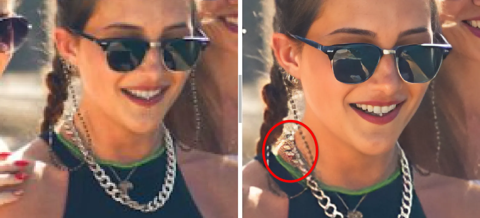 Пример улучшения качества фотографии с помощью AI Image Upscaling