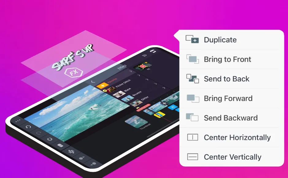 Реализация перекрытия слоев изображения во время монтажа