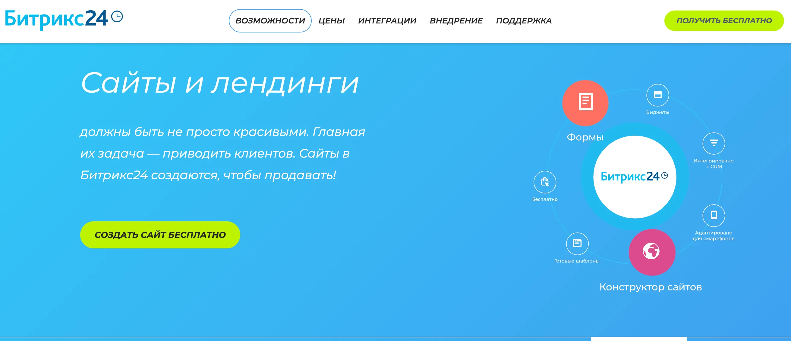 конструктор сайтов Bitrix24