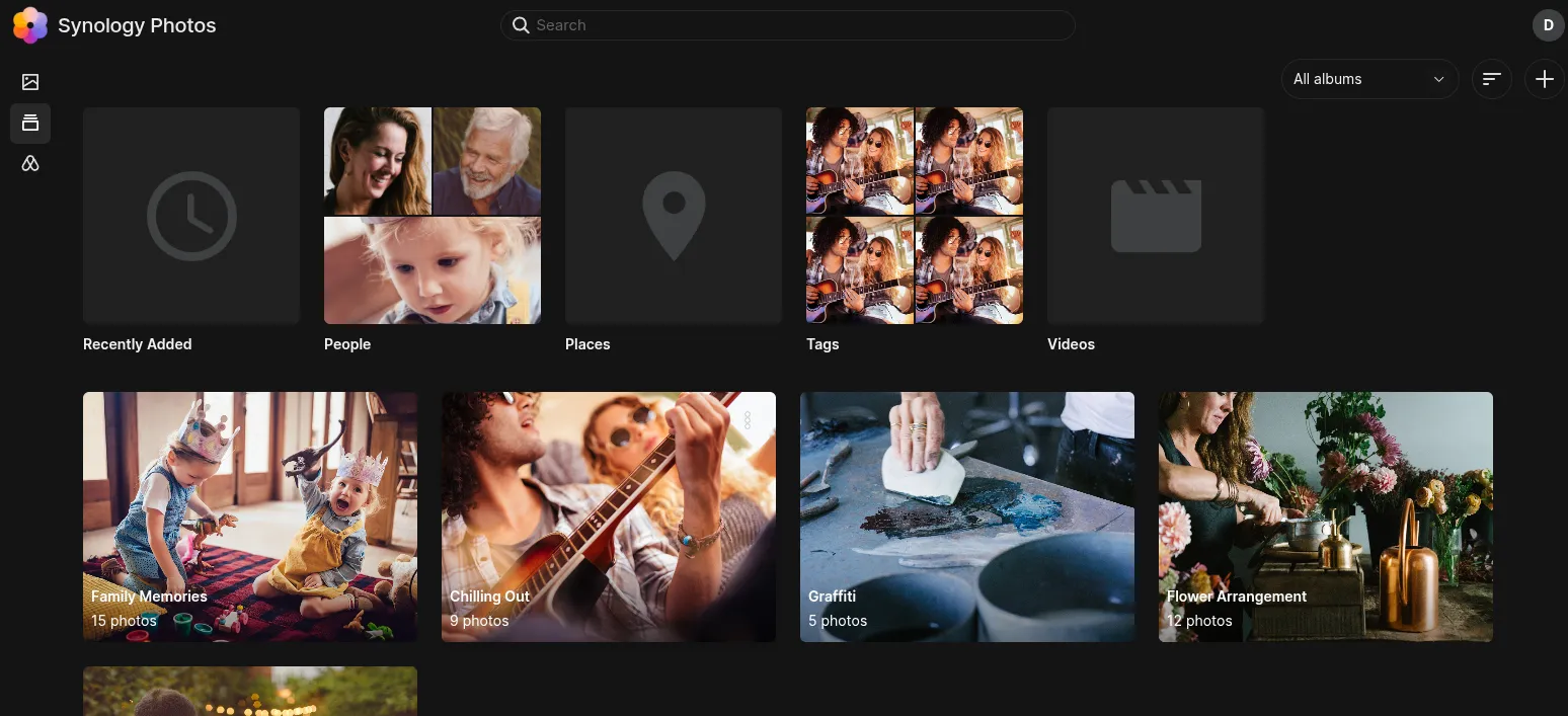 Organisateur d'archives de photos Synology Photos