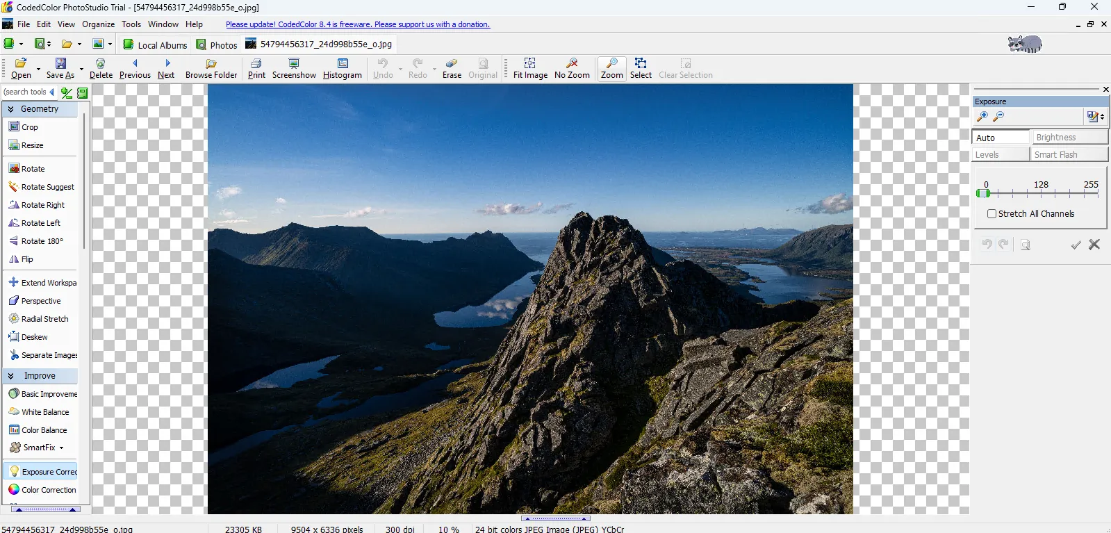 CodedColor PhotoStudio-Schnittstelle