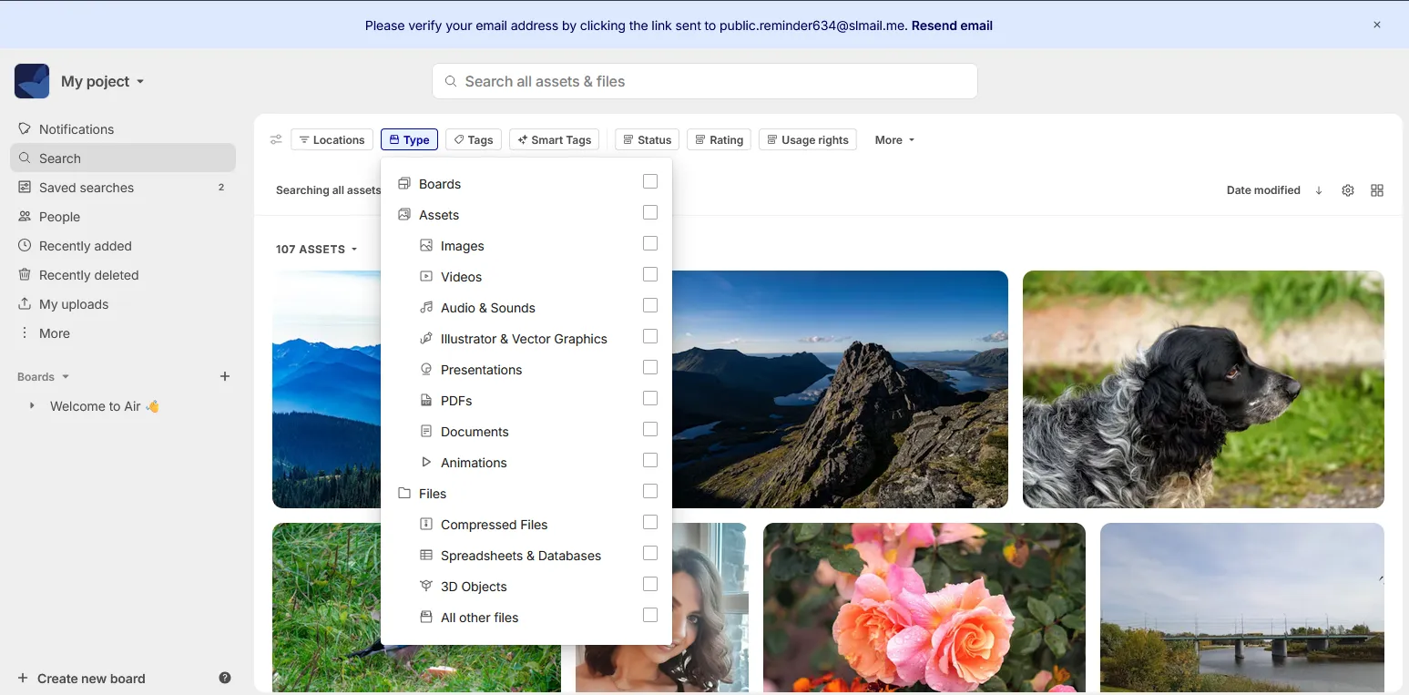 Interface Web Air.inc