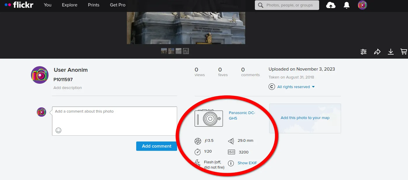 Flickr metadata support
