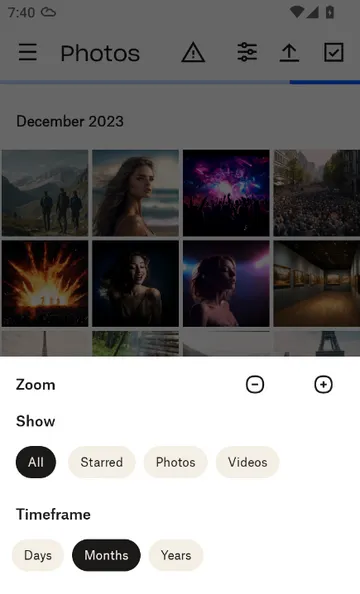 Version mobile du client Dropbox