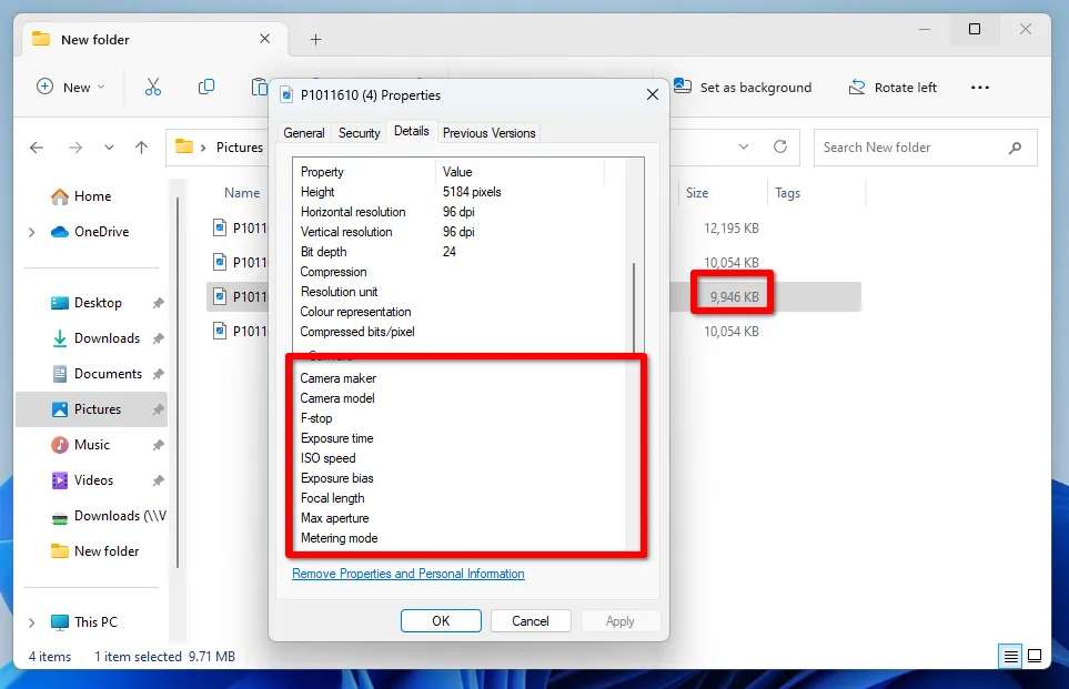 Photoshop removes all useful information from metadata by default