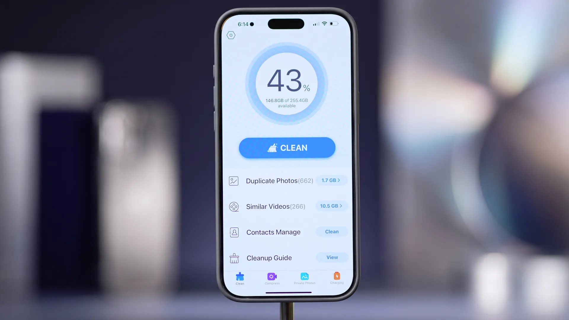 Phone CleanerのiPhone掃除機能