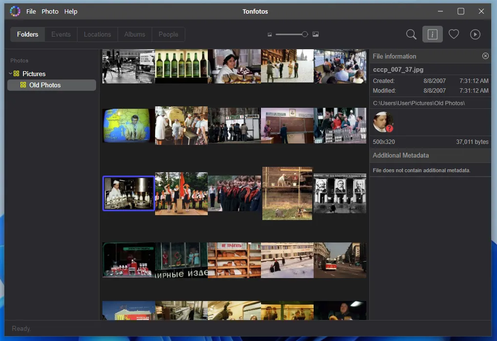 Программа для каталогизации фотографий Tonfotos