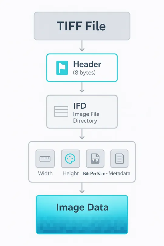 TIFF-Dateistrukturdiagramm