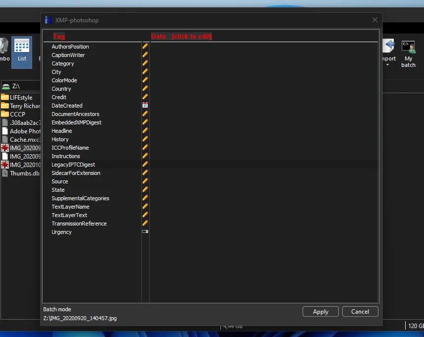 Support for viewing and editing metadata of third-party programs in Metadata++