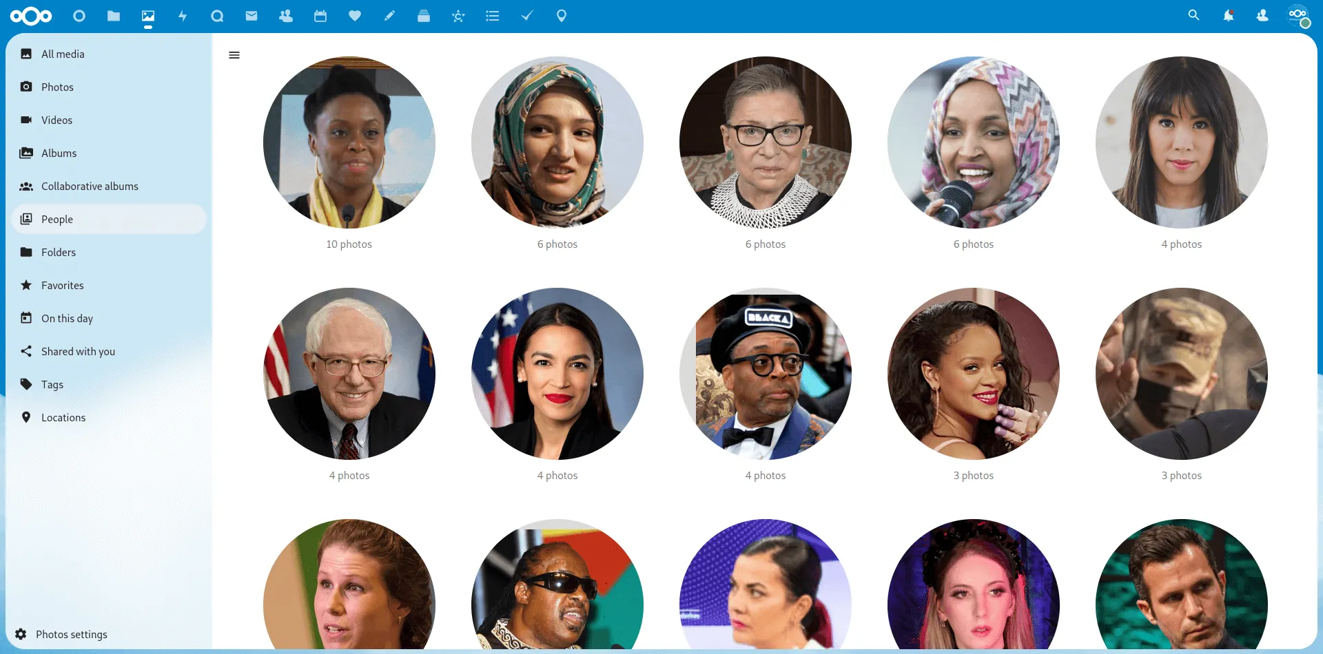 Nextcloud Photos – Gesichtserkennung