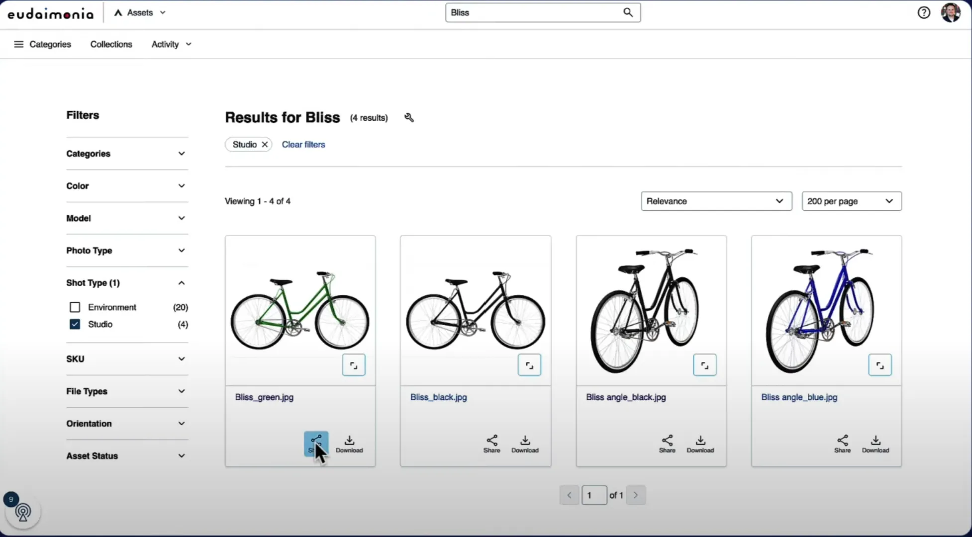 Navigation des actifs dans Acquia DAM