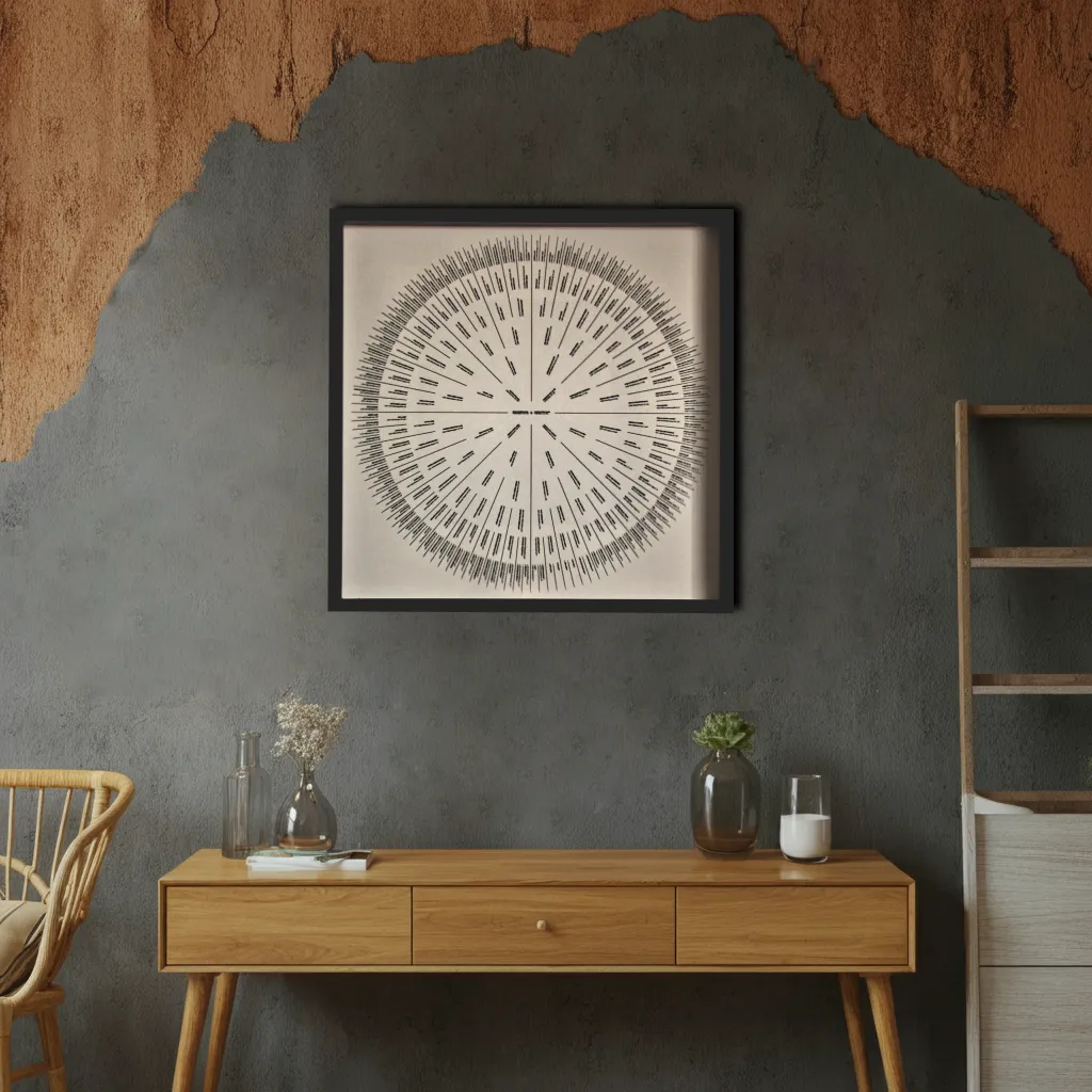 Beispiel eines Stammbaums als Sonnendiagramm