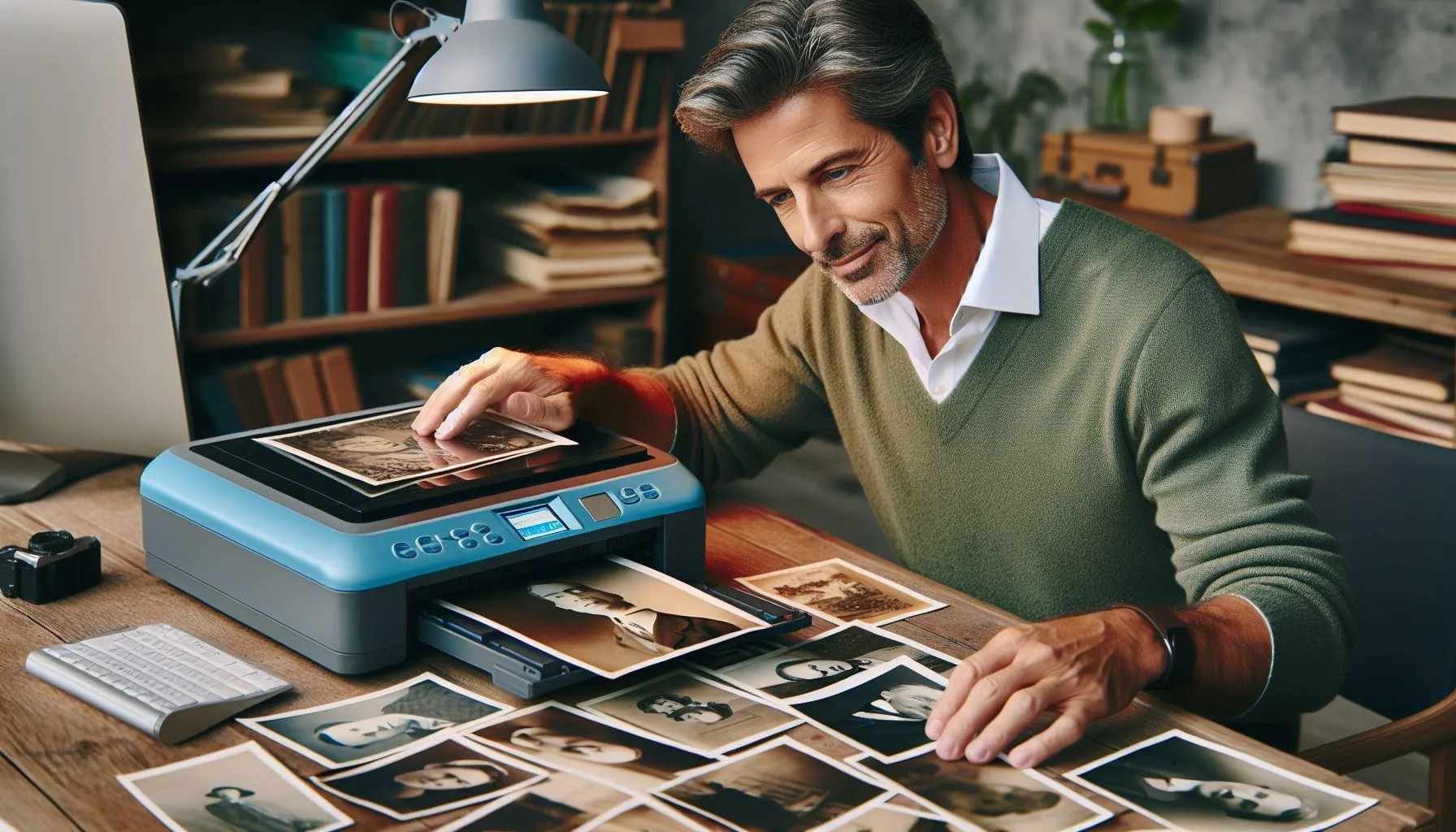 При наличии сканера, оцифровку можно произвести в домашних условиях