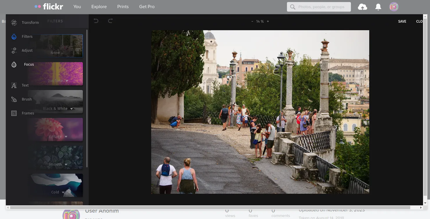 Flickr Photo Editor