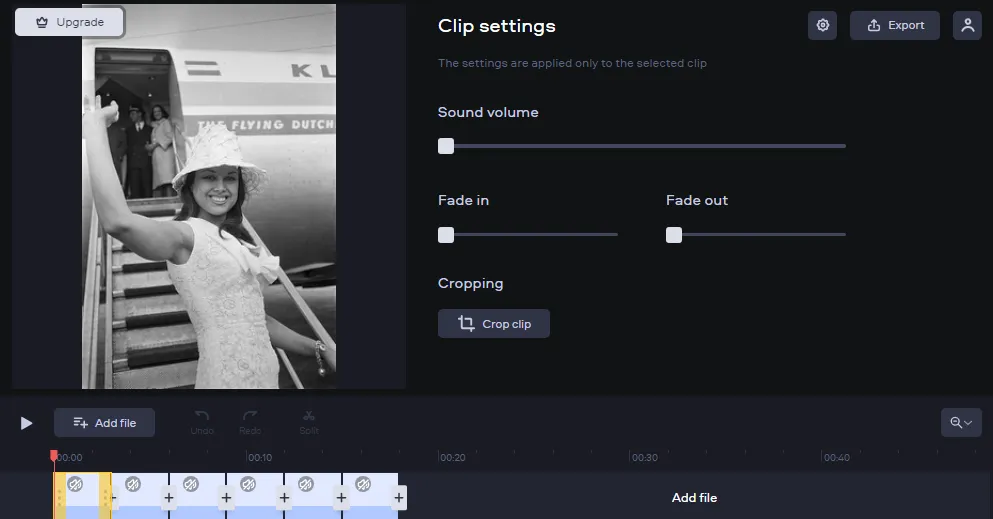 Интерфейс сервиса Slideshow-maker