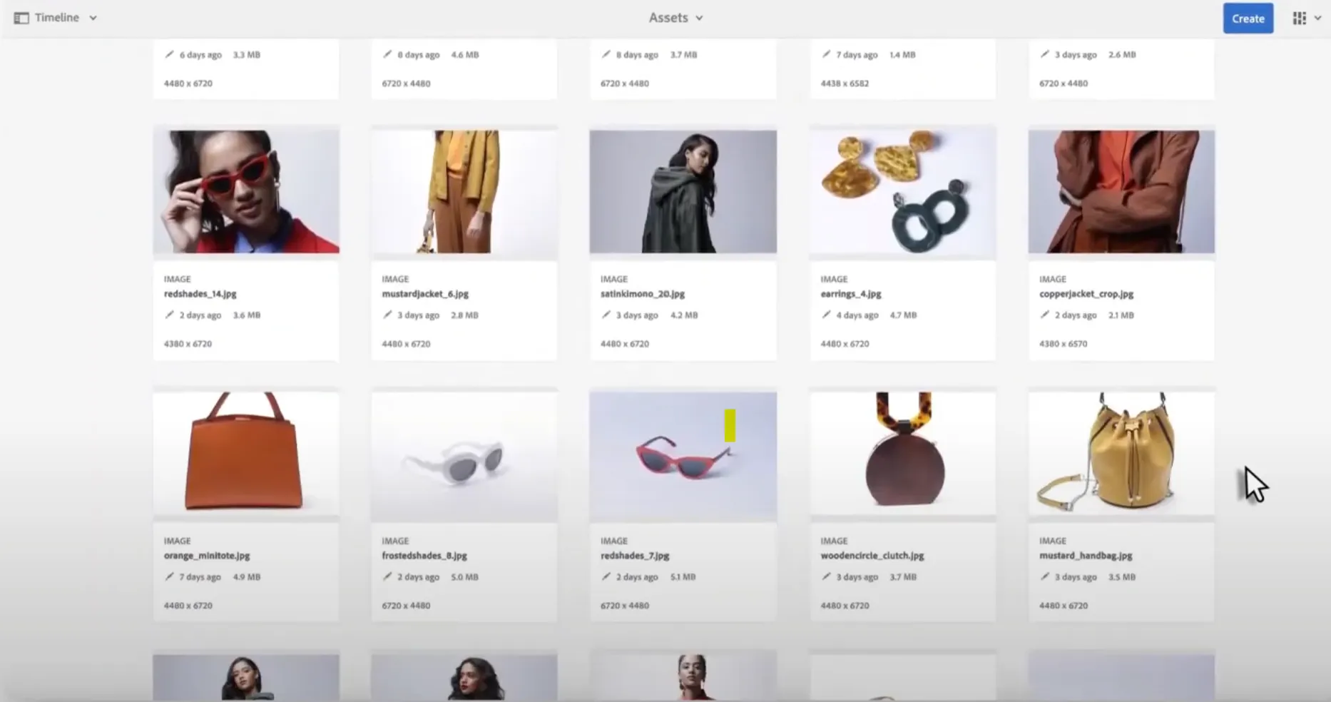 Navigation dans les ressources de Adobe Experience Manager DAM