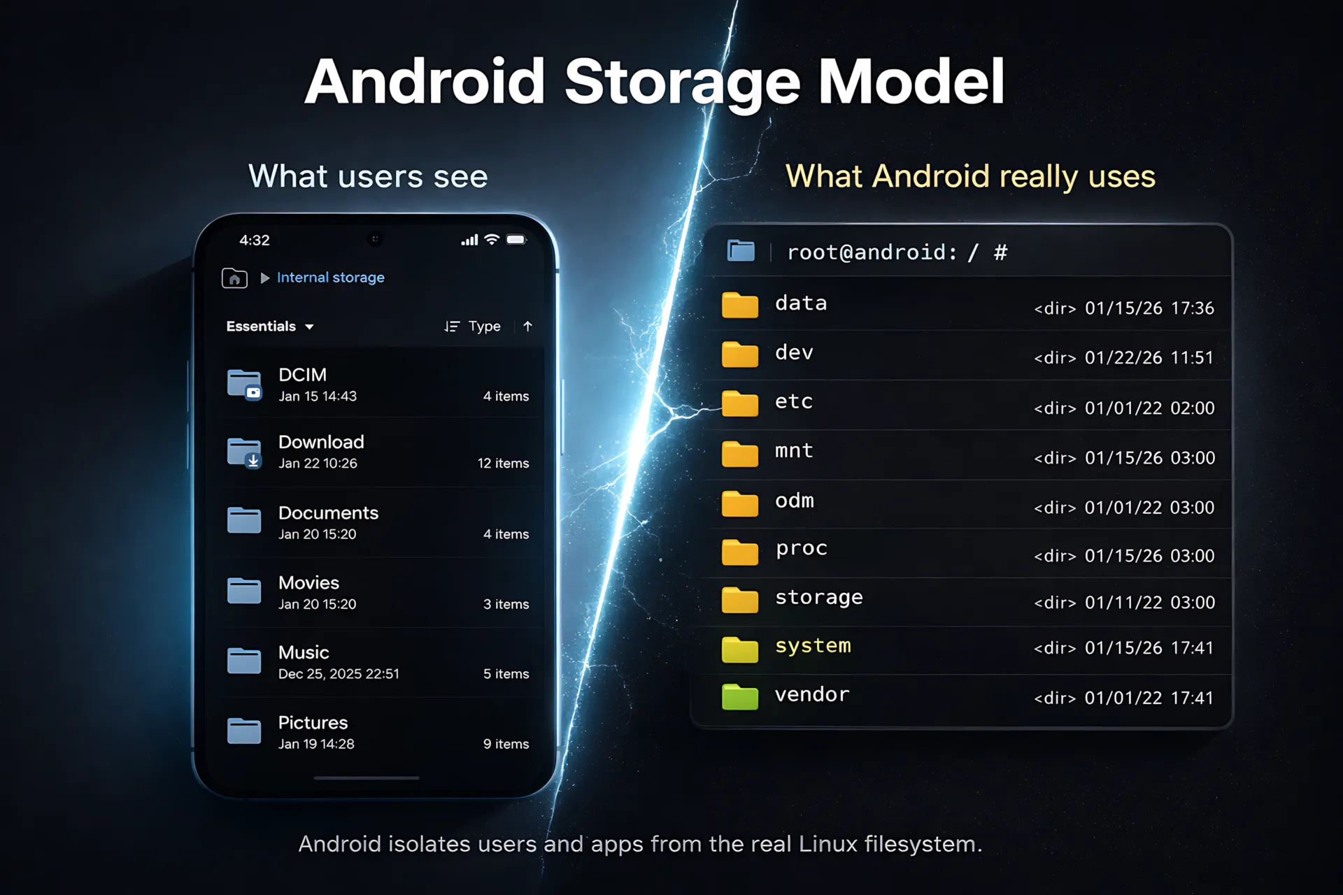 Android file system structure