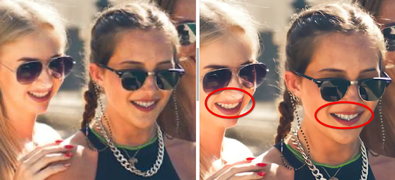 Пример работы сервиса по улучшению качества фотографий Waifu2x