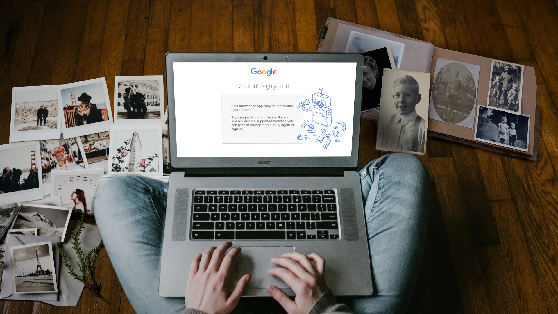 Ошибка входа в аккаунт Google