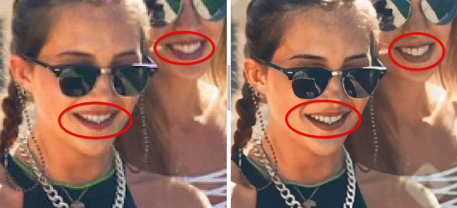 Результат работы алгоритма по улучшению качества фотографии Icons8