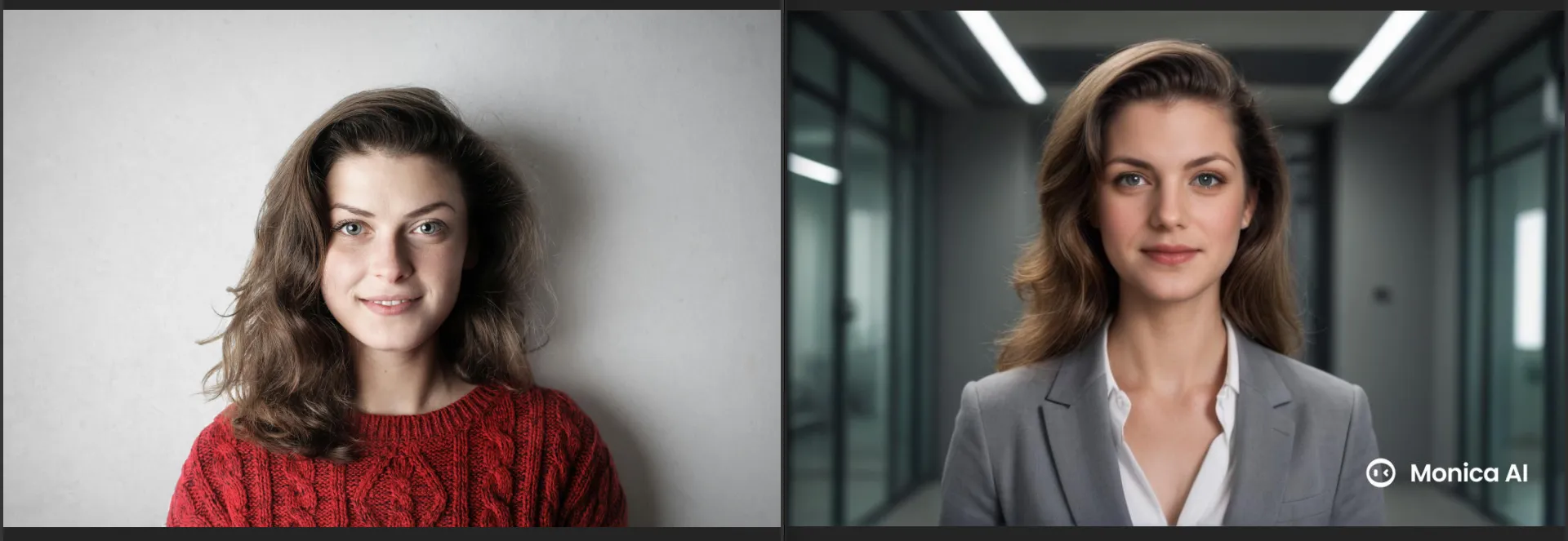 Ein Beispiel für ein von Monica AI generiertes Porträt.