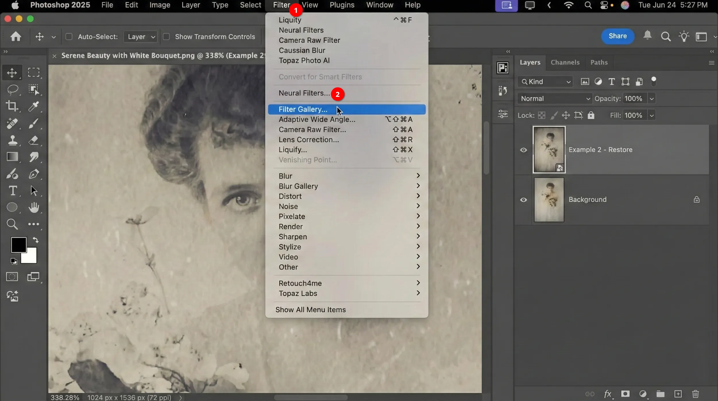 Position der KI-Funktionen in Adobe Photoshop