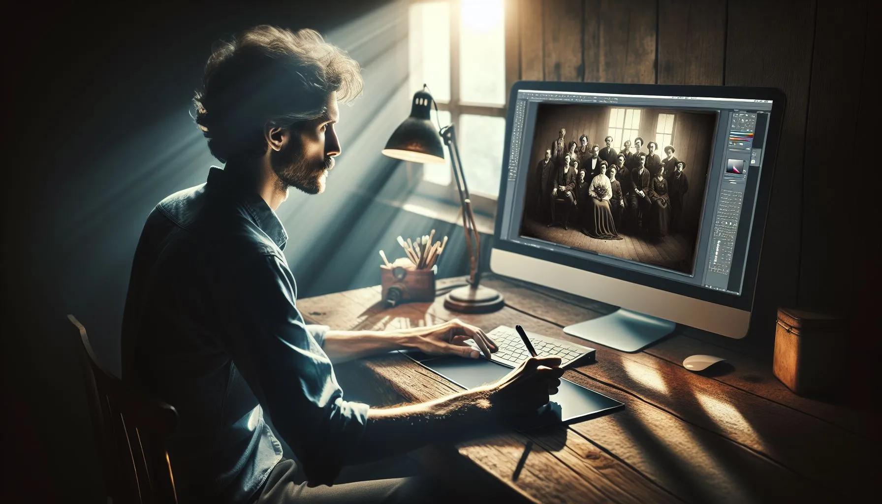 Улучшение старых фотографий в графическом редакторе